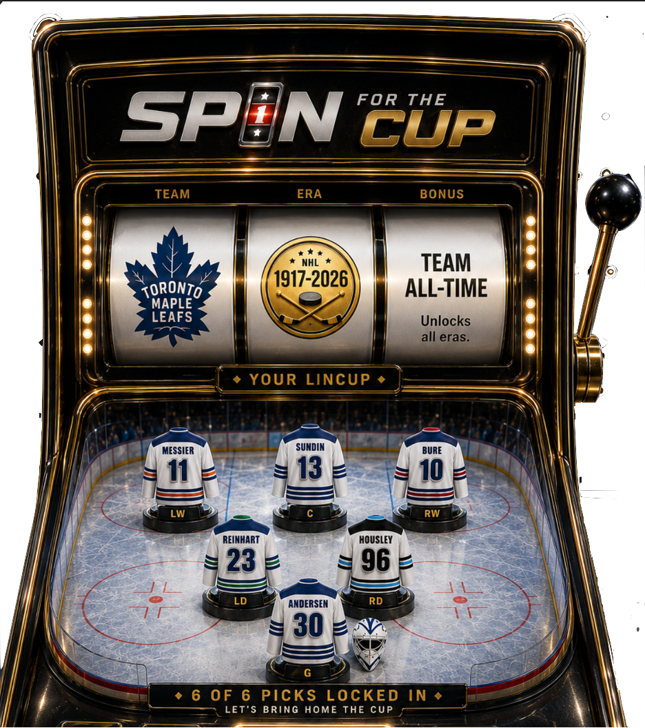 Spin for the Cup slot machine showing a completed all-time lineup